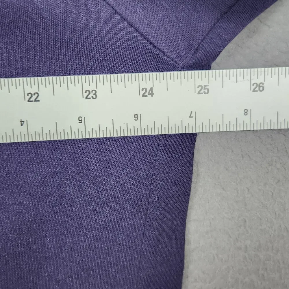 Paul Fredrick Sweater Mens XL Purple Cotton Turtleneck Knit Pullover Made USA